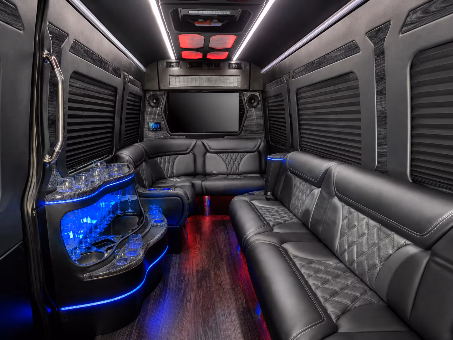 lafayette 30 passenger party bus interior