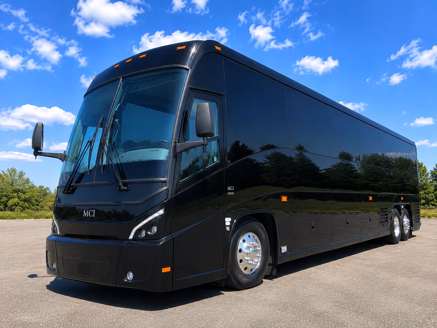 lafayette charter bus services exterior