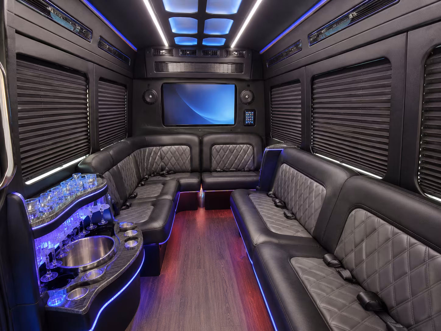 lafayette party bus interior